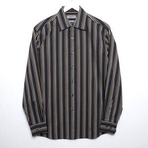 Vintage Men's Claiborne Stripe Dress Shirt L